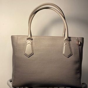 Dagne Dover Signature Classic Coated Canvas Tote in graphite